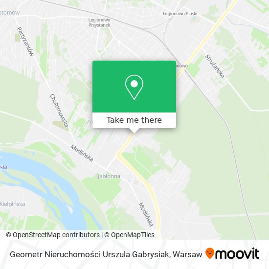 Geometr Nieruchomości Urszula Gabrysiak map