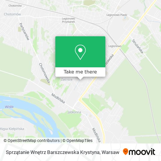 Sprzątanie Wnętrz Barszczewska Krystyna map