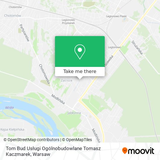 Tom Bud Usługi Ogólnobudowlane Tomasz Kaczmarek map