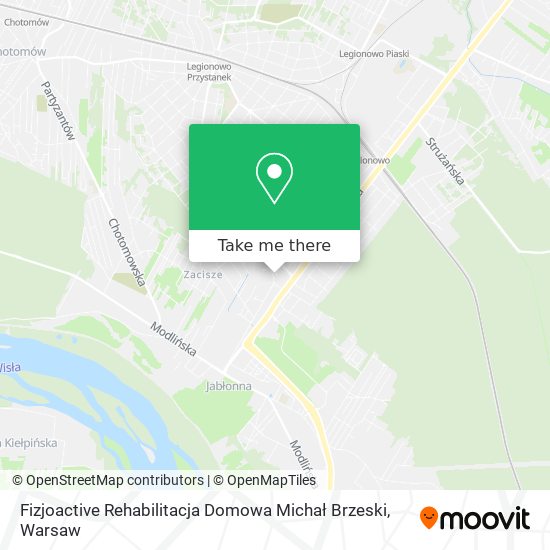 Fizjoactive Rehabilitacja Domowa Michał Brzeski map