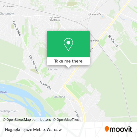 Najpiękniejsze Meble map