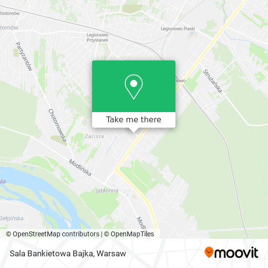 Sala Bankietowa Bajka map