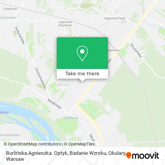 Burlińska Agnieszka. Optyk, Badanie Wzroku, Okulary map