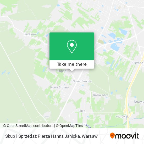 Skup i Sprzedaż Pierza Hanna Janicka map