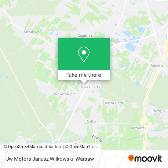 Jw Motors Janusz Wilkowski map