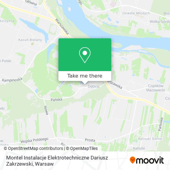 Montel Instalacje Elektrotechniczne Dariusz Zakrzewski map