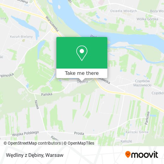 Wędliny z Dębiny map