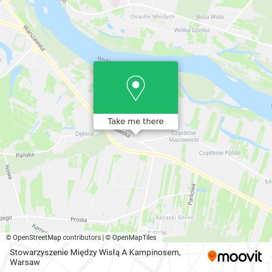 Stowarzyszenie Między Wisłą A Kampinosem map