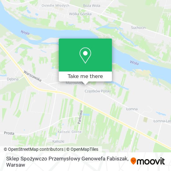 Sklep Spożywczo Przemysłowy Genowefa Fabiszak map