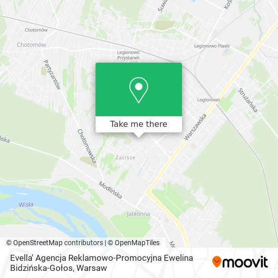 Evella' Agencja Reklamowo-Promocyjna Ewelina Bidzińska-Gołos map