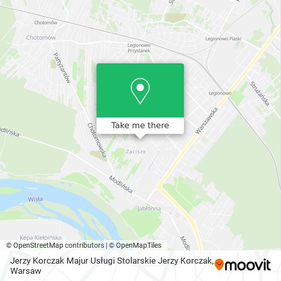 Jerzy Korczak Majur Usługi Stolarskie Jerzy Korczak map