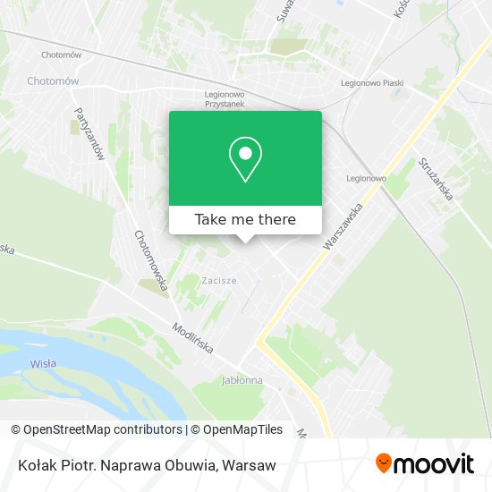 Kołak Piotr. Naprawa Obuwia map