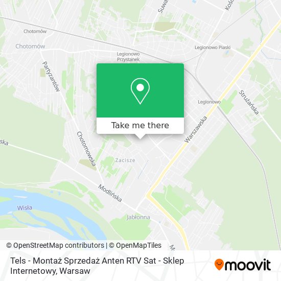 Tels - Montaż Sprzedaż Anten RTV Sat - Sklep Internetowy map