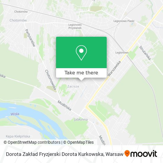 Dorota Zakład Fryzjerski Dorota Kurkowska map