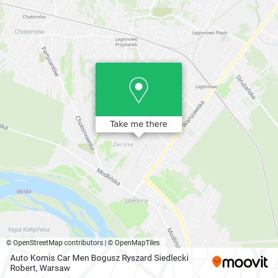 Auto Komis Car Men Bogusz Ryszard Siedlecki Robert map