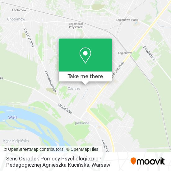 Sens Ośrodek Pomocy Psychologiczno - Pedagogicznej Agnieszka Kucińska map