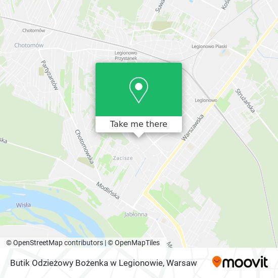 Butik Odzieżowy Bożenka w Legionowie map