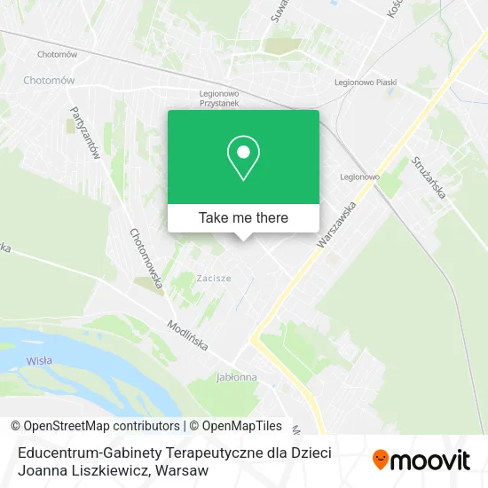 Educentrum-Gabinety Terapeutyczne dla Dzieci Joanna Liszkiewicz map