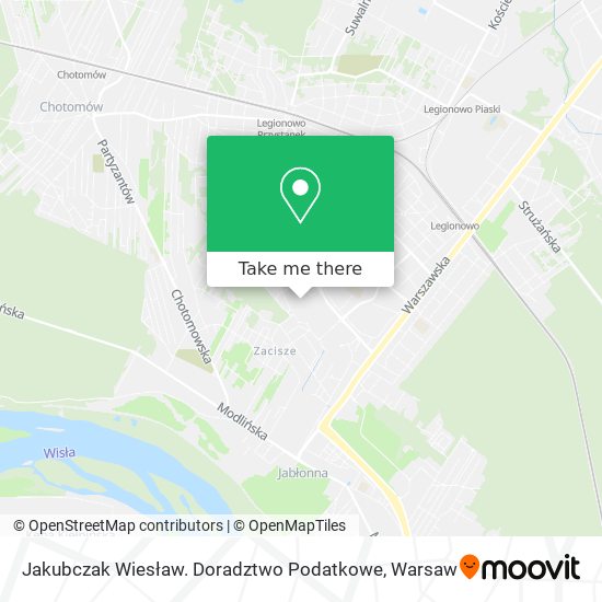 Jakubczak Wiesław. Doradztwo Podatkowe map