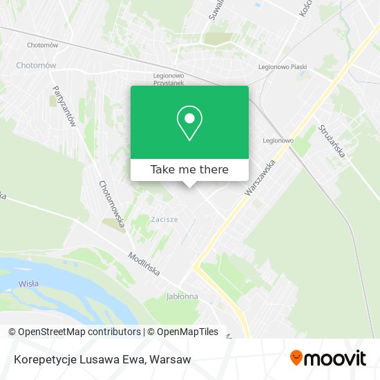 Korepetycje Lusawa Ewa map