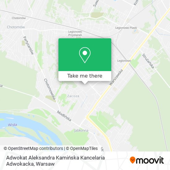 Adwokat Aleksandra Kamińska Kancelaria Adwokacka map