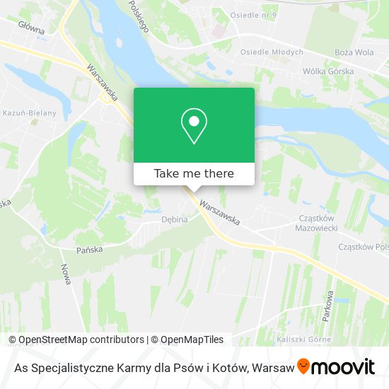 As Specjalistyczne Karmy dla Psów i Kotów map