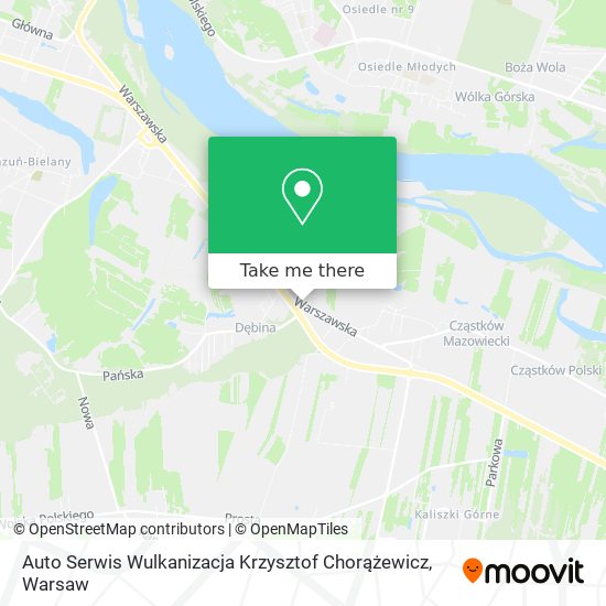 Auto Serwis Wulkanizacja Krzysztof Chorążewicz map