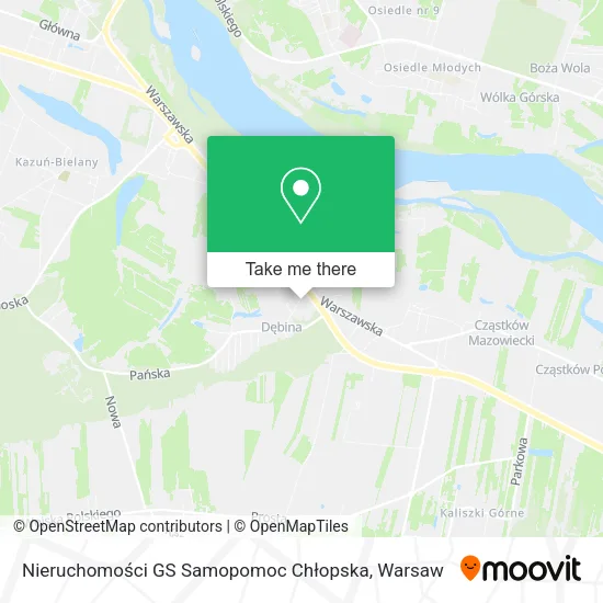 Nieruchomości GS Samopomoc Chłopska map