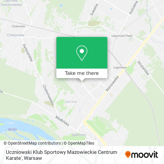 Uczniowski Klub Sportowy Mazowieckie Centrum Karate' map