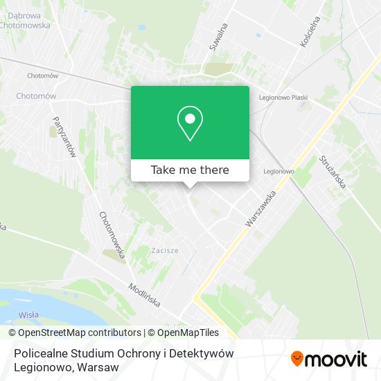 Policealne Studium Ochrony i Detektywów Legionowo map