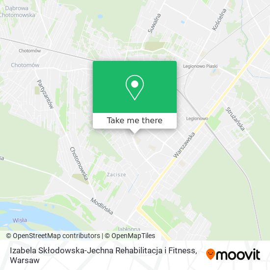 Карта Izabela Skłodowska-Jechna Rehabilitacja i Fitness