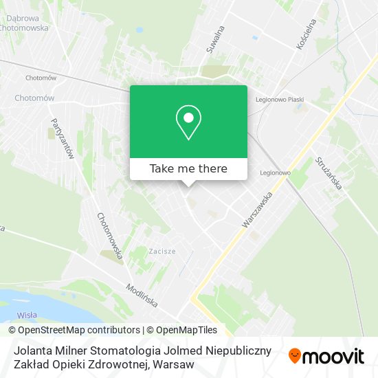 Jolanta Milner Stomatologia Jolmed Niepubliczny Zakład Opieki Zdrowotnej map