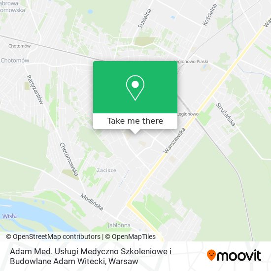 Adam Med. Usługi Medyczno Szkoleniowe i Budowlane Adam Witecki map