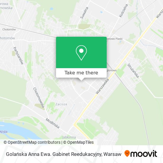 Golańska Anna Ewa. Gabinet Reedukacyjny map