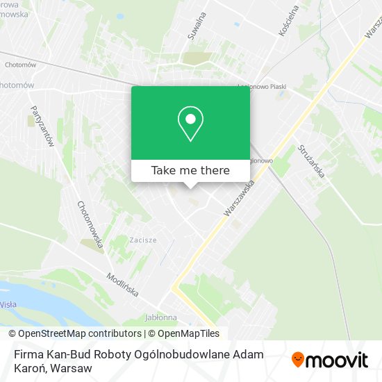 Firma Kan-Bud Roboty Ogólnobudowlane Adam Karoń map