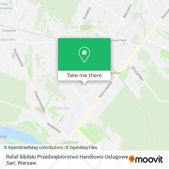 Rafał Sibilski Przedsiębiorstwo Handlowo-Usługowe San' map