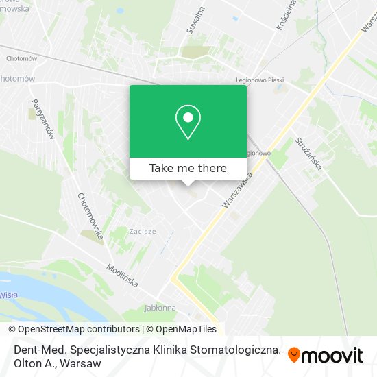 Dent-Med. Specjalistyczna Klinika Stomatologiczna. Olton A. map