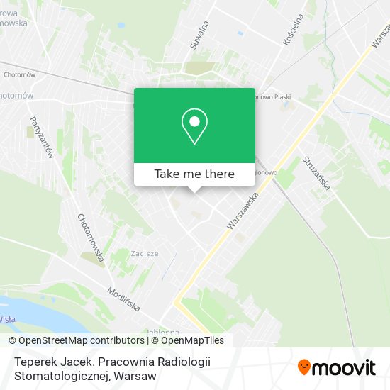 Teperek Jacek. Pracownia Radiologii Stomatologicznej map