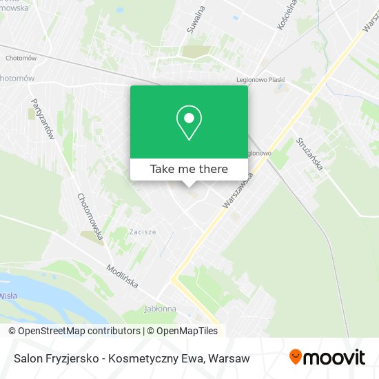 Salon Fryzjersko - Kosmetyczny Ewa map