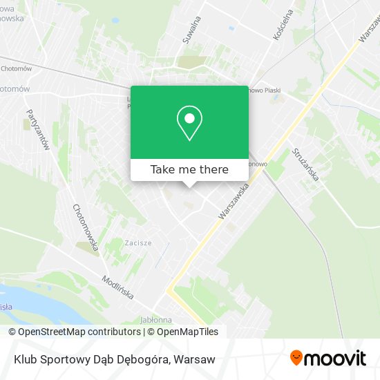 Klub Sportowy Dąb Dębogóra map