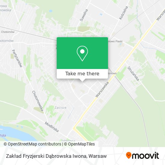 Zakład Fryzjerski Dąbrowska Iwona map