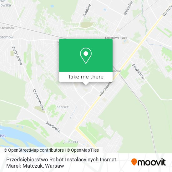 Przedsiębiorstwo Robót Instalacyjnych Insmat Marek Matczuk map