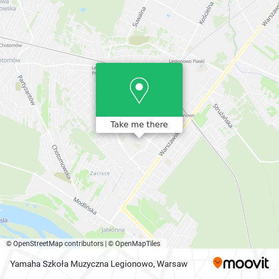 Yamaha Szkoła Muzyczna Legionowo map