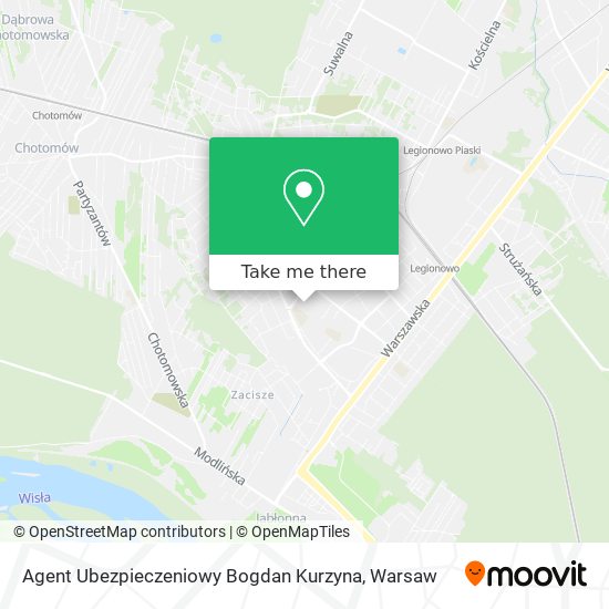 Agent Ubezpieczeniowy Bogdan Kurzyna map