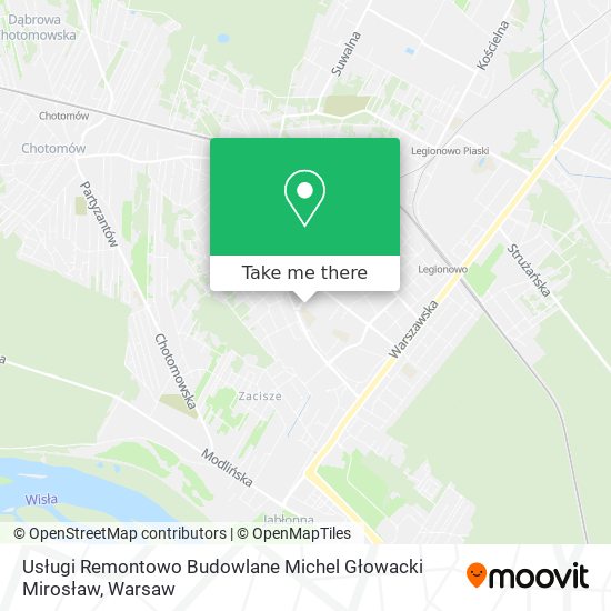 Usługi Remontowo Budowlane Michel Głowacki Mirosław map