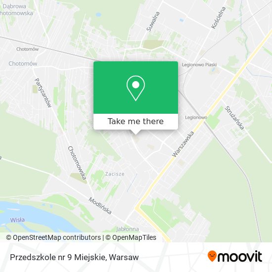 Карта Przedszkole nr 9 Miejskie