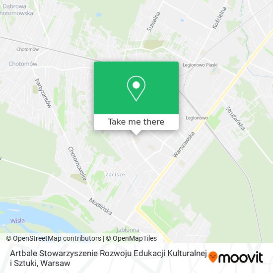 Artbale Stowarzyszenie Rozwoju Edukacji Kulturalnej i Sztuki map