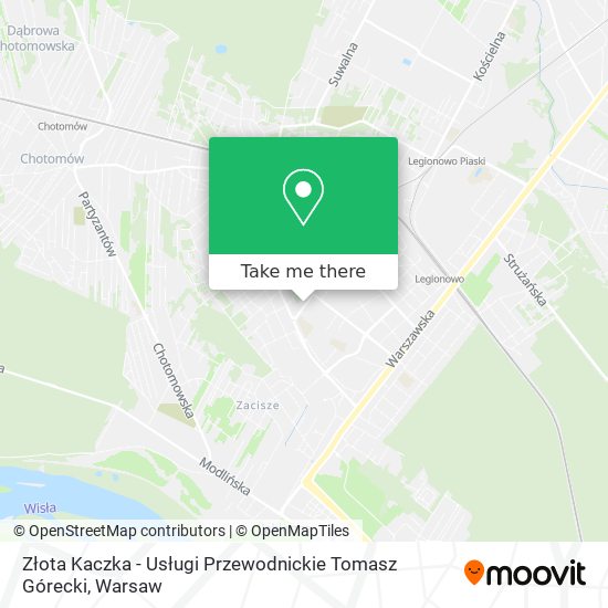 Złota Kaczka - Usługi Przewodnickie Tomasz Górecki map