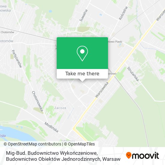 Карта Mig-Bud. Budownictwo Wykończeniowe, Budownictwo Obiektów Jednorodzinnych