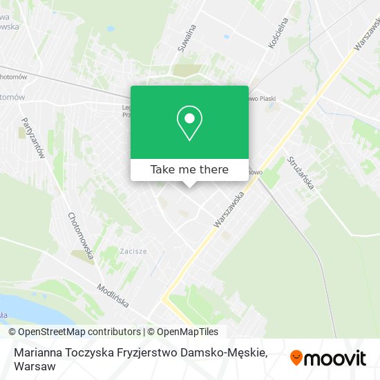 Marianna Toczyska Fryzjerstwo Damsko-Męskie map